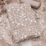 Floral Embroidered Unstitched Dress Material